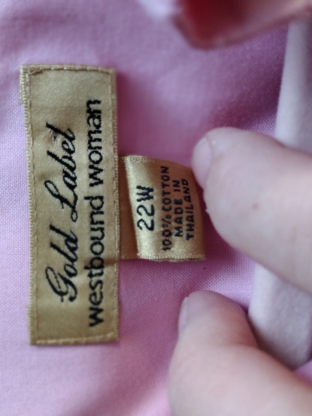 Gold Label Westbound Women's Pink Button-Up Shirt - Picture 6 of 8